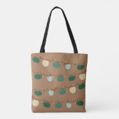 Pompoenen en Lichten Tote Bag (Achterkant)