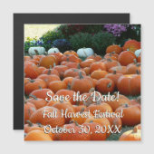 Pompoenen en Mama's Herfst Oogst Save the Date (Voorkant / Achterkant)