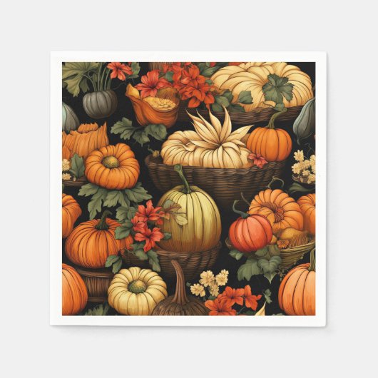 Pompoenen en meer, Herfst, Servet (Voorkant)