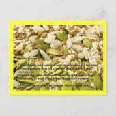 Pompoenen en mengpootjes briefkaart (Voorkant)