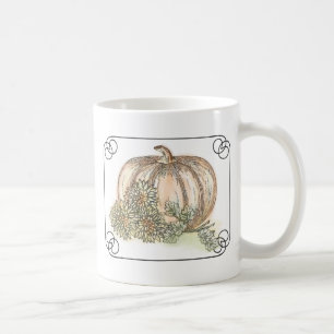 Pompoenen en Mums Herfst floral Koffiemok