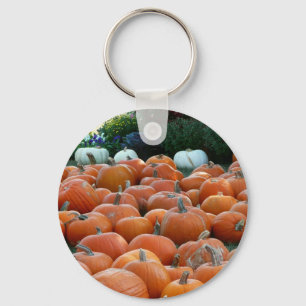 Pompoenen en Mums Herfst Oogst Fotografie Sleutelhanger