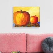 Pompoenen en Nuts Canvas Print (Insitu (Woonkamer))