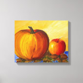 Pompoenen en Nuts Canvas Print (Voorkant)