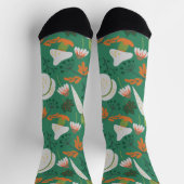 Pompoenen en paddenstoelen, naadloos sokken (Top)