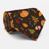 Pompoenen en Paisley Stropdas (Opgerold)