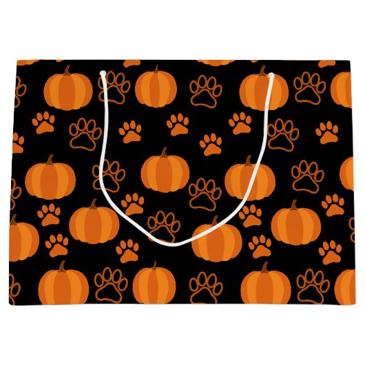 Pompoenen en Paws Halloween Groot Cadeauzakje (Voorkant)