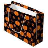 Pompoenen en Paws Halloween Groot Cadeauzakje (Voorkant Gekanteld)