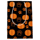 Pompoenen en Paws Halloween Medium Cadeauzakje (Voorkant)