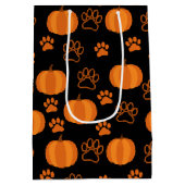 Pompoenen en Paws Halloween Medium Cadeauzakje (Achterkant)