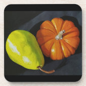 Pompoenen en perenplastische Onderzetters (Voorkant)