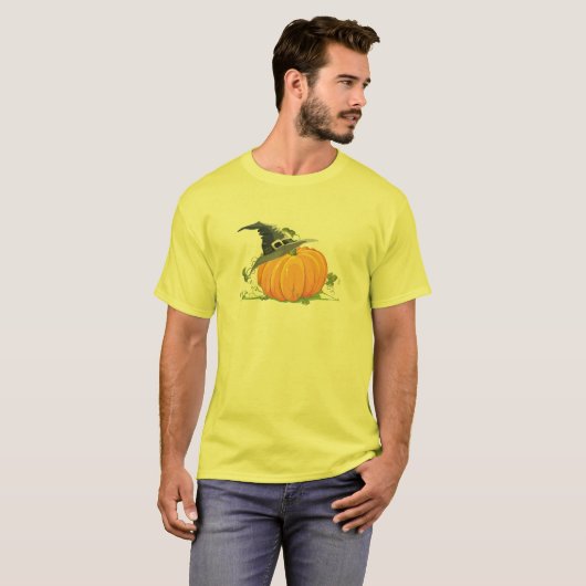 Pompoenen en Pet Halloween Shirt (Voorkant volledig)