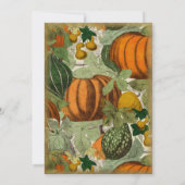 pompoenen en pompoenen kaart (Achterkant)