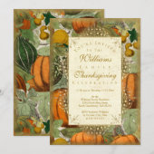 pompoenen en pompoenen kaart (Voorkant / Achterkant)