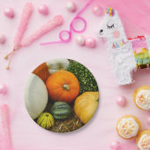 Pompoenen en pompoenen papieren bordje (Feest)