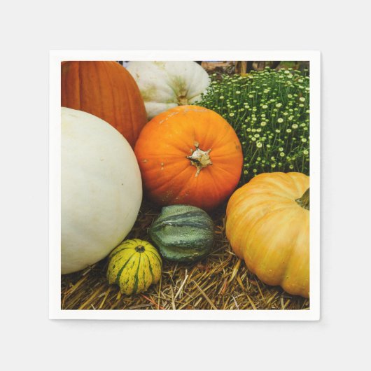 Pompoenen en pompoenen servet (Voorkant)