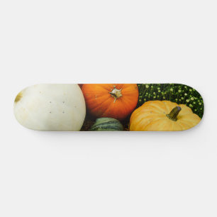 Pompoenen en pompoenen skateboard