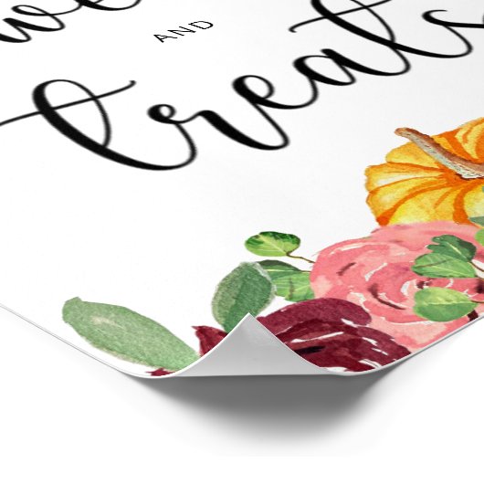 Pompoenen en pompoenen van Bourgogne Poster (Hoek)