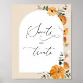 Pompoenen en pompoenen, van Floral Poster (Voorkant)