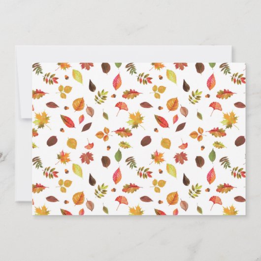 Pompoenen en Prosecco bruids trouwdouche Kaart (Achterkant)