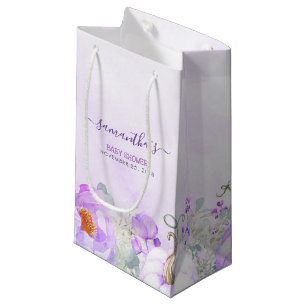 Pompoenen en Purple Flowers Herfst Baby shower Klein Cadeauzakje