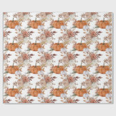 Pompoenen en Rozen Cadeaupapier (Vlak)