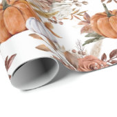 Pompoenen en Rozen Cadeaupapier (Rol Hoek)