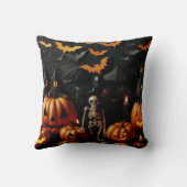 Pompoenen en skelet kussen (Achterkant)