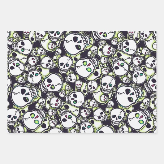 Pompoenen en Skulls Inpakpapier Vel (Voorkant)