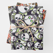 Pompoenen en Skulls Inpakpapier Vel (In situ)