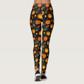 Pompoenen en Spider Webs Halloween-Leggings Leggings (Achterkant)