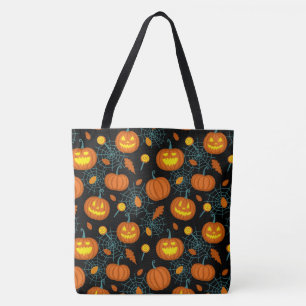 Pompoenen en spinWebs Tote Bag