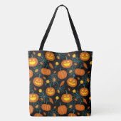 Pompoenen en spinWebs Tote Bag (Achterkant)