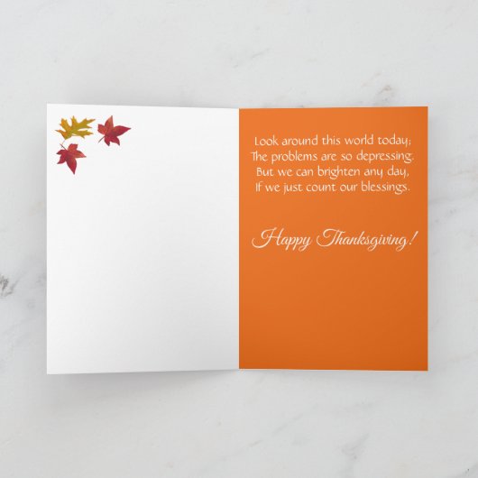 Pompoenen en Stalken van Maïs in Mand Gepersonalis Kaart (Binnen)