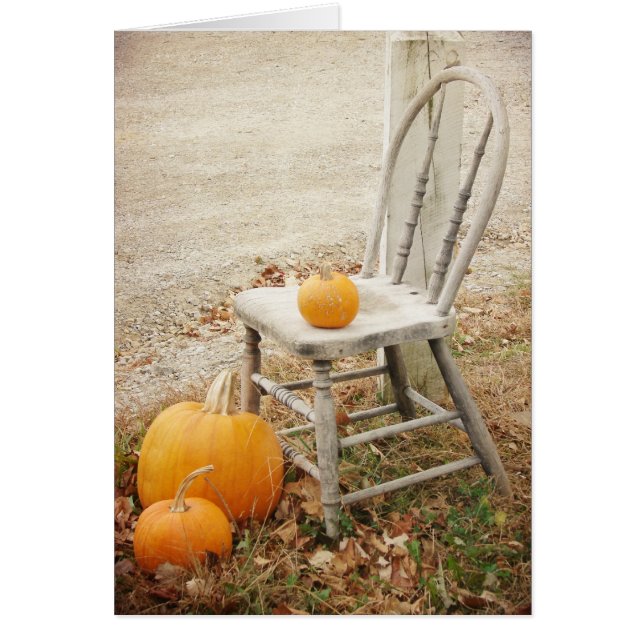 Pompoenen en Stoelen, Thanksgiving (Voorkant)