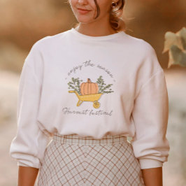 Pompoenen en valbladeren trui