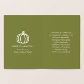 Pompoenen en vallend bladeren Thanksgiving Luxury Folie Kaarten (Binnen)