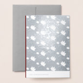 Pompoenen en vallend bladeren Thanksgiving Luxury Folie Kaarten (Met envelop)