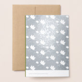 Pompoenen en vallend bladeren Thanksgiving Luxury Folie Kaarten (Met envelop)