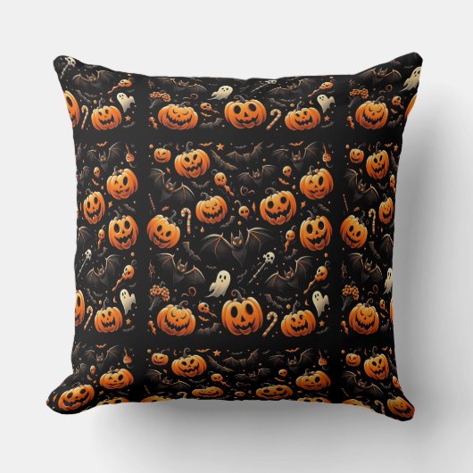 Pompoenen en vleermuizen kussen (Voorkant)