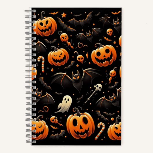 Pompoenen en vleermuizen notitieboek (Voorkant)