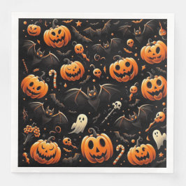 Pompoenen en vleermuizen servet