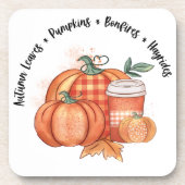 Pompoenen en vreugdevuren bier onderzetter (Voorkant)