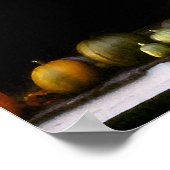 Pompoenen en waslijn Poster (Hoek)