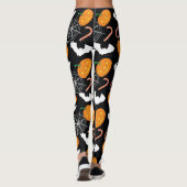 Pompoenen en webben Halloween Leggings (Achterkant)
