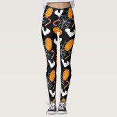 Pompoenen en webben Halloween Leggings (Voorkant)