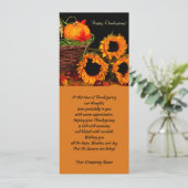 Pompoenen en Wenskaarten voor de Thanksgiving van Feestdagenkaart (Staand voorkant)