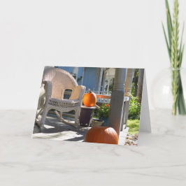 Pompoenen en Wicker Rocker - Martha's wijngaard Kaart