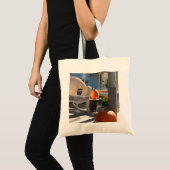 Pompoenen en Wicker Rocker - Martha's wijngaard Tote Bag (Voorkant (product))