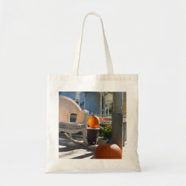 Pompoenen en Wicker Rocker - Martha's wijngaard Tote Bag